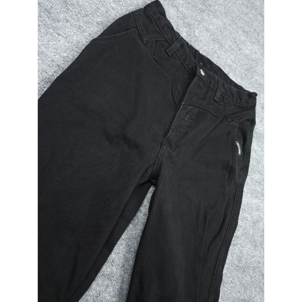 Vintage Rocky Mountain Jeans Womens 32/13 (FITS 27 x 34) Black Bareback Western